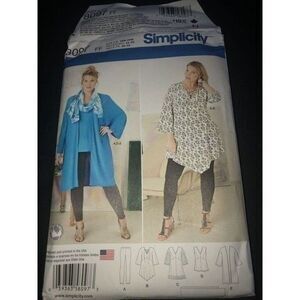 Simplicity 8097 Top Tunic Kimono Leggings Women's size 18w-24w Pattern Uncut